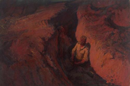 «Земля опалённая», 1957. Художник: Борис Михайлович Неменский. Государственная Третьяковская галерея, Москва